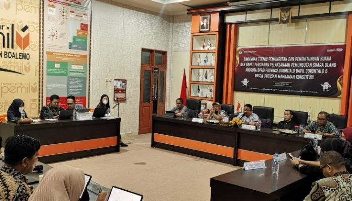 Gelar Rakor dan Bimtek, Persiapan PSU DPRD Provinsi Dapil Gorontalo 6 Terus Dimatangkan