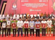 KPU Boalemo Tetapkan Nomor Urut Pasangan Calon Bupati dan Wakil Bupati