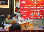 KPU Provinsi Gorontalo Gelar Rapat Pleno Terbuka Rekapitulasi DPT Pilkada 2024