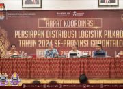 KPU Provinsi Gorontalo Gelar Rapat Koordinasi Persiapan Distribusi Logistik Pilkada 2024