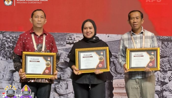 KPU Provinsi Gorontalo Raih Peringkat Terbaik Pengelolaan Rekapitulasi Suara Pemilu 2024