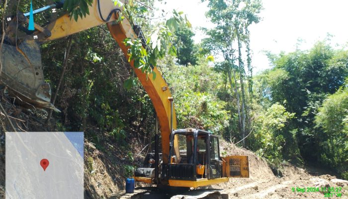 Camat Paleleh Pastikan Keberadaan Alat Berat Di Desa Dopalak Untuk Kantong Produksi Jalan
