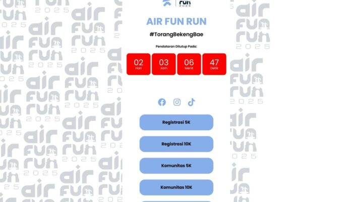 Peran Klik Digital Teknologi di Balik Kesuksesan Pendaftaran AIR FUN RUN