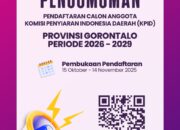 Timsel Umumkan Pembukaan Pendaftaran Calon Anggota KPID Gorontalo 2026–2029