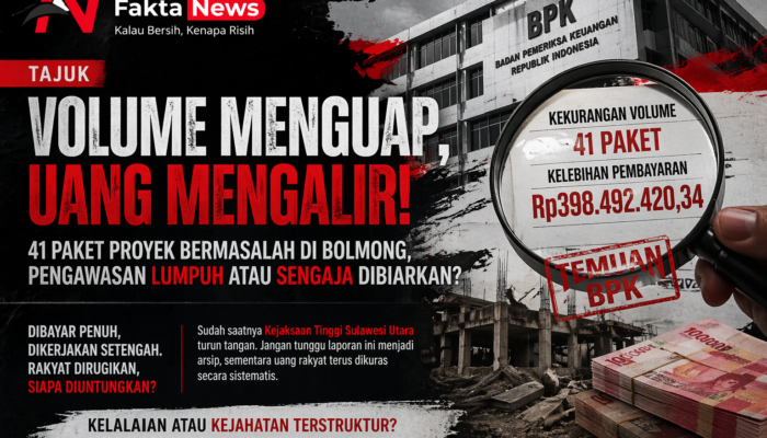 Membayar yang Tak Pernah Ada, 41 Proyek Di Bolmong Bermasalah