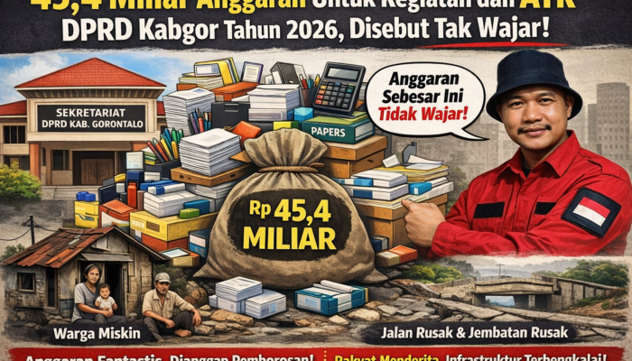 45,4 Miliar Untuk ATK,  DPRD Kabgor Kantor atau Gudang Kertas?