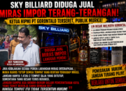 Owner Sky Billiard Diduga Edarkan Miras Import