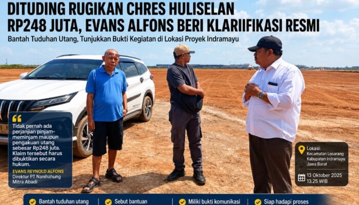 Dituding Hutang Hingga Ratusan Juta, Evans Reynold Alfons Beri Klarifikasi Resmi