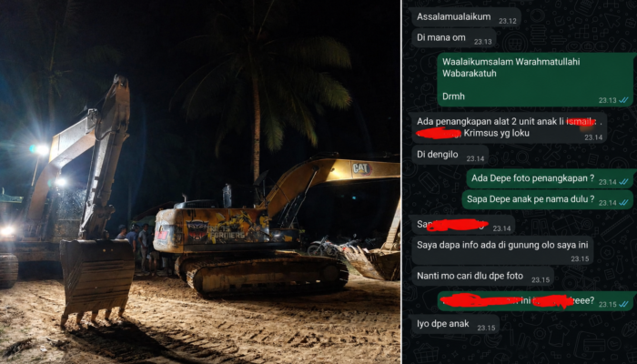 Dua Excavator PETI di Dengilo Diamankan, Polisi Dalami Dugaan Keterlibatan Anak Anggota DPRD Pohuwato