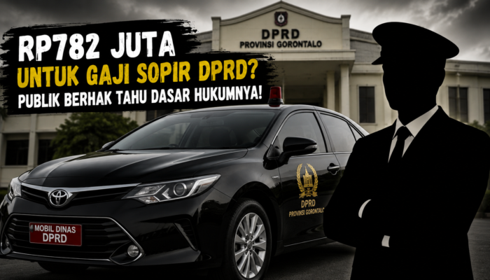 Woow !!! Anggaran Sopir DPRD Provinsi Gorontalo Tembus Angka 782 Juta
