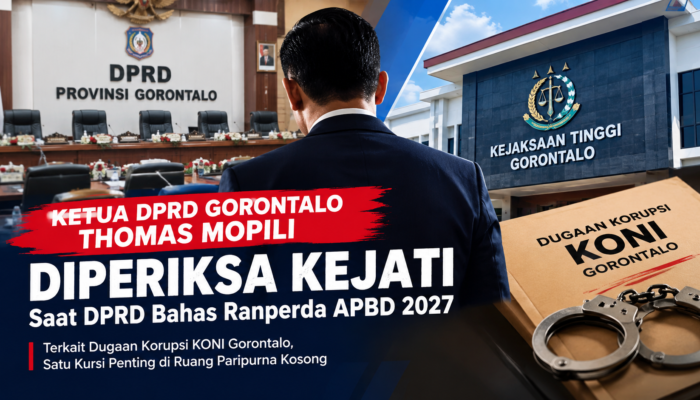 Ketua DPRD Thomas Mopili Absen Paripurna APBD 2027, Ternyata Diperiksa Kejati Terkait Kasus KONI