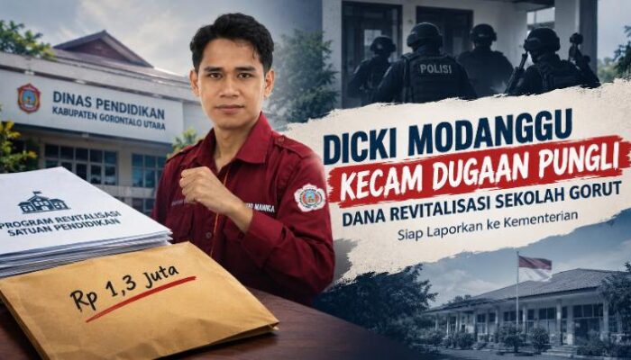 Kecam Dugaan Pungli Dana Revit Gorut, Dicki Modanggu Siap Laporkan ke Kementerian